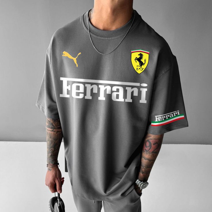 Motorsport Tshirt cotton oversize
