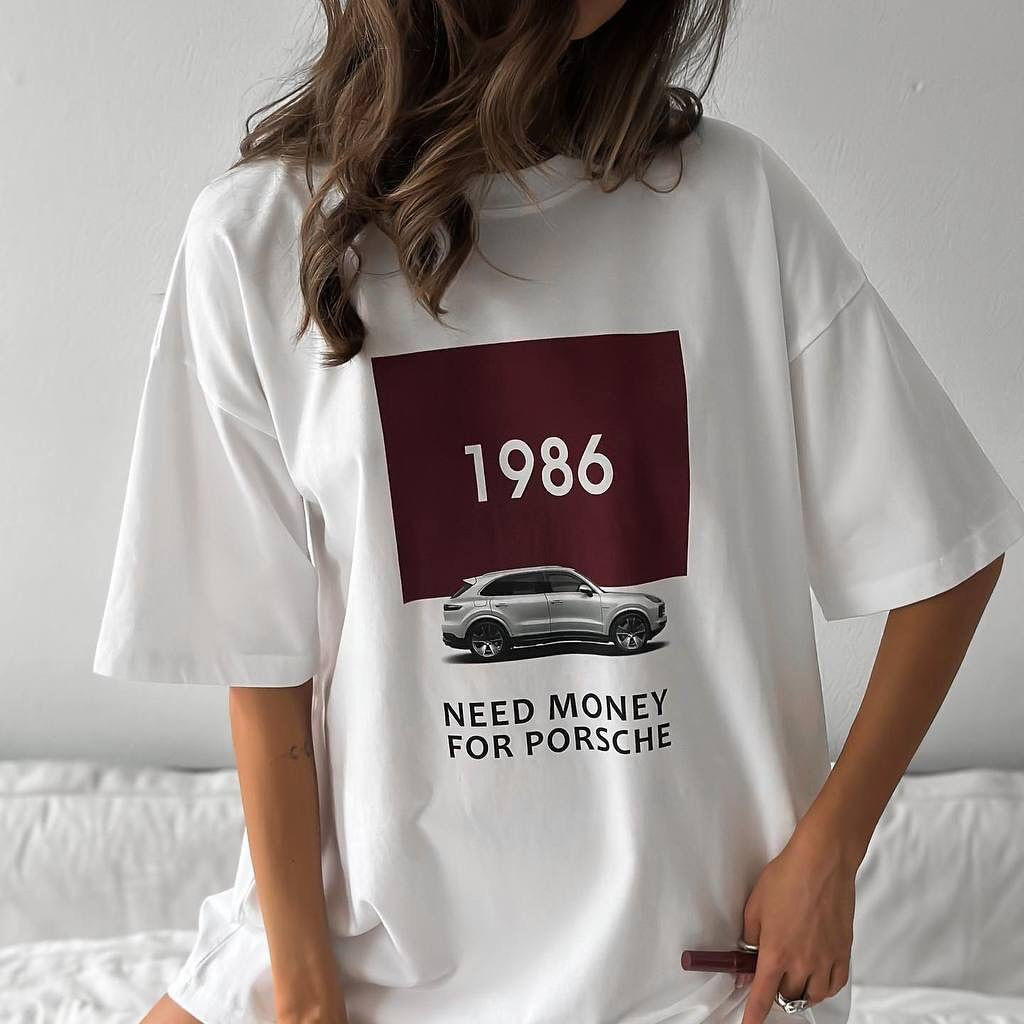Motorsport Tshirt cotton oversize