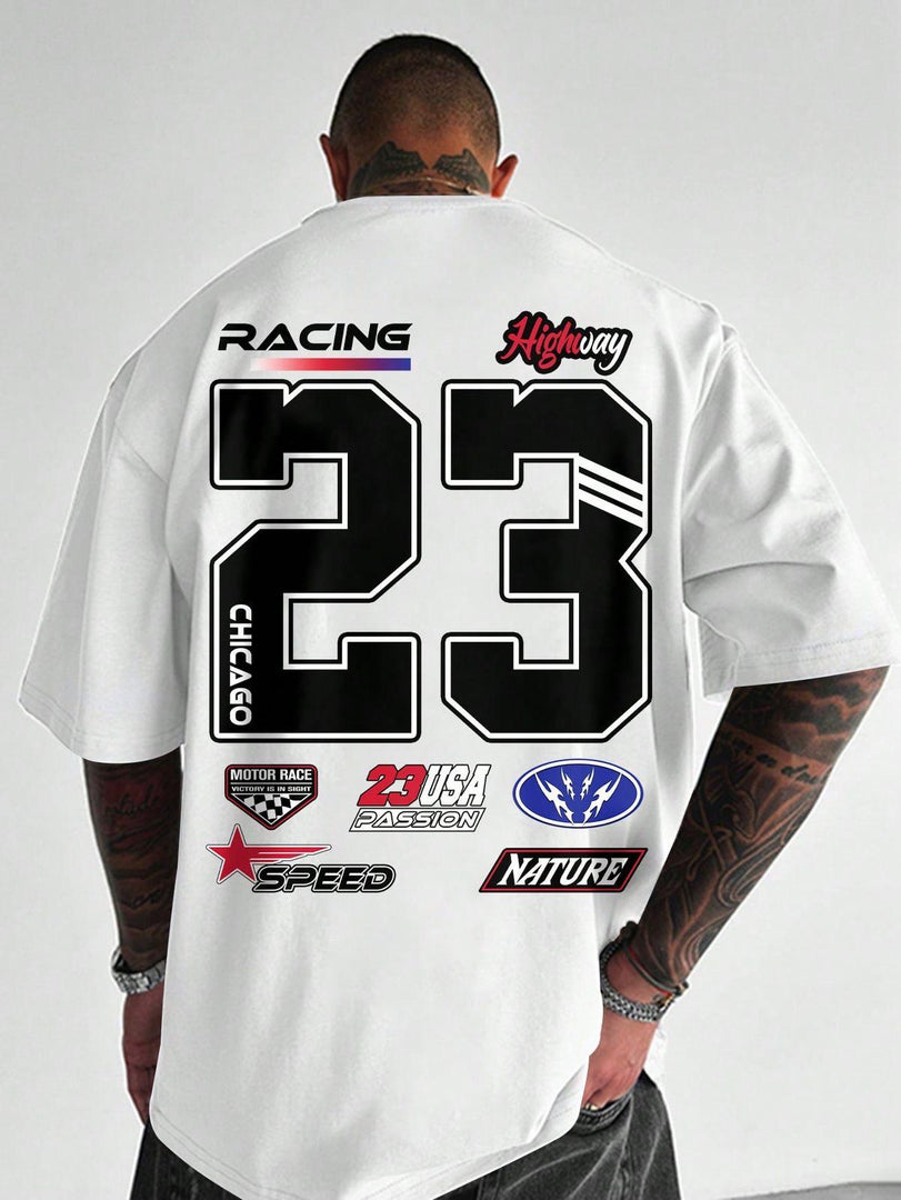 Motorsport Tshirt cotton oversize