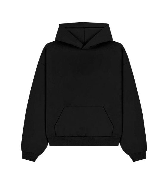 Black hoodie on a white background