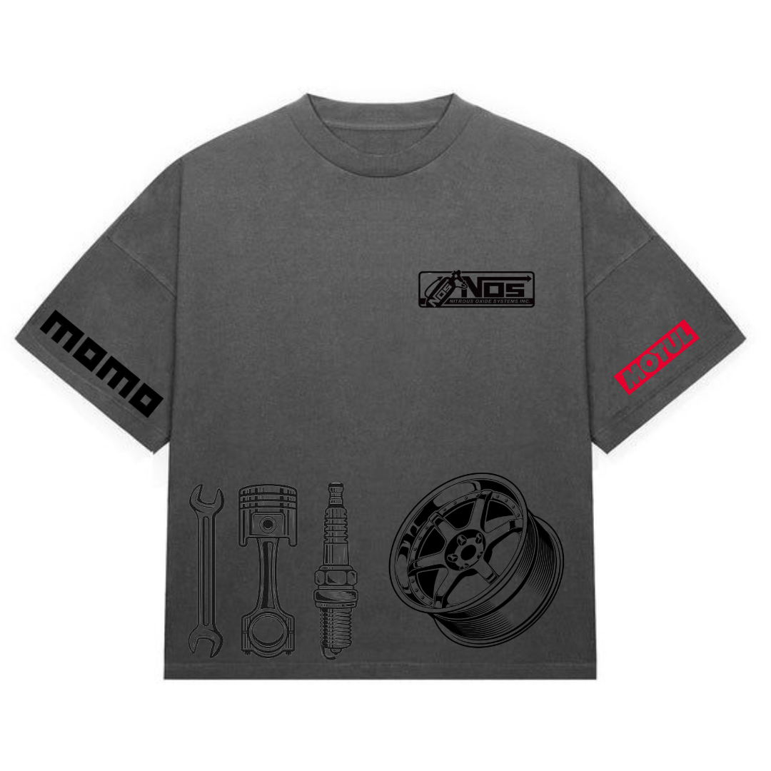 Motorsport Tshirt cotton oversize