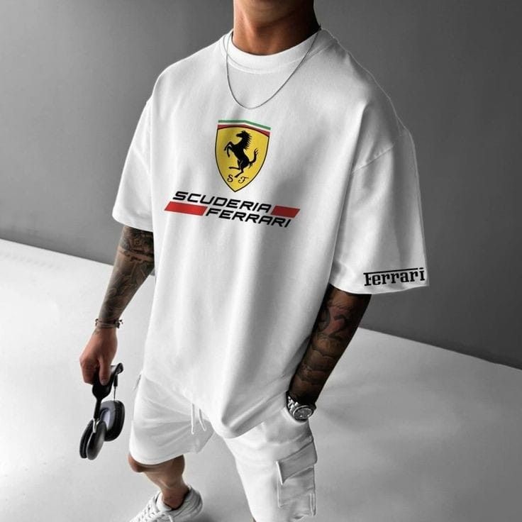 Motorsport Tshirt cotton oversize