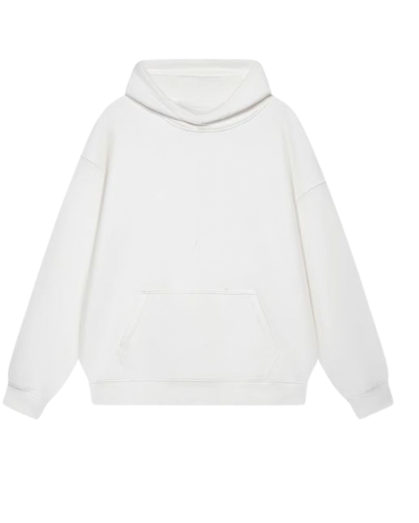 Oversized White Hoodie – ZCLOTHING