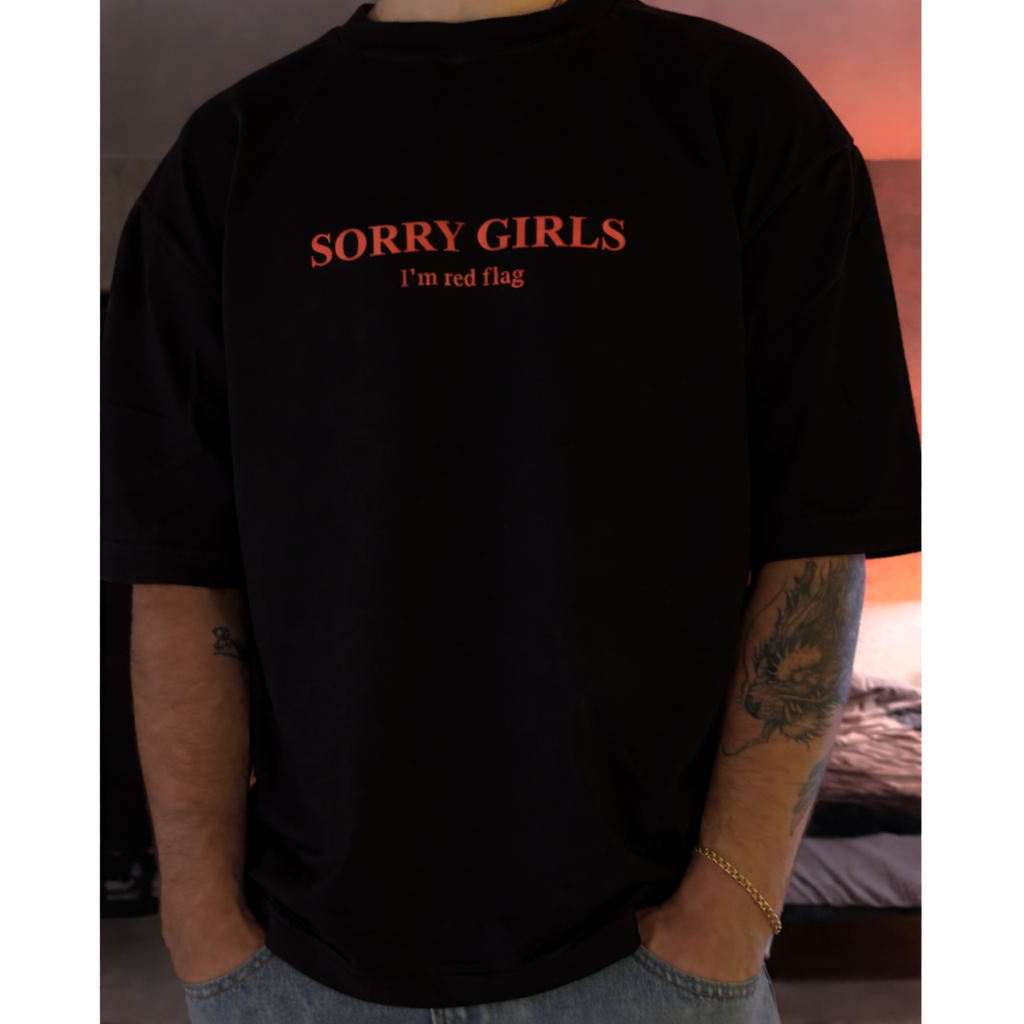 Sorry Oversized Graphic T-Shirt | Z Clothing Egypt