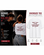 Crazy Tshirt Boyfriend