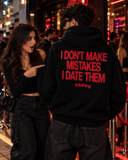 I don’t make mistakes Black Oversized Hoodie – ZCLOTHING Egypt