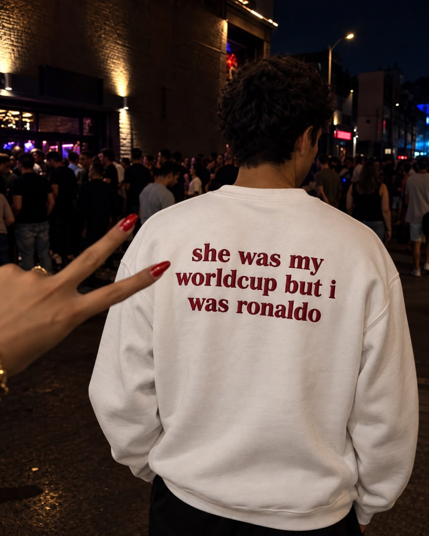 She Was My World Cup But  Ronaldo Oversized