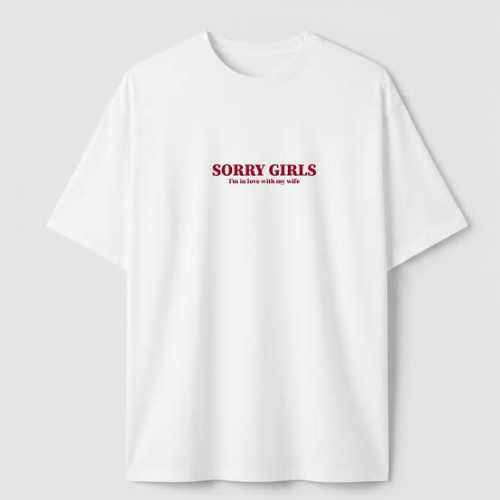 sorry girl tshirt oversize